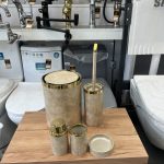 ست سرویس بهداشتی ۵ پارچه بتن طلایی