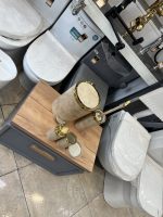 ست سرویس بهداشتی ۵ پارچه بتن طلایی - Image 4