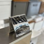 جادستمال کاغذی استیل براق دیواری