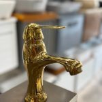 شیر روشویی شادمهر مدل آلما طلا براق