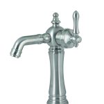 شیر روشویی پایه کوتاه مدل آراد استیل مات