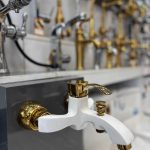 شیر دوش حمام مدل دنیز سفید طلا فروش ویژه عیدانه