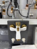 شیر دوش حمام مدل دنیز سفید طلا فروش ویژه عیدانه - Image 4