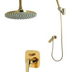 شیر دوش توکار شادمهر مدل آریا طلا براق