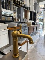 شیر روشویی پایه کوتاه مدل آراد رنگ طلا مات فروش ویژه عیدانه - Image 5