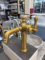 شیر روشویی پایه کوتاه مدل آراد رنگ طلا مات فروش ویژه عیدانه - Image 2