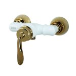 شیر توالت شادمهر مدل کوریو سفید طلا فروش ویژه عیدانه