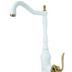 شیر ظرفشویی شادمهر مدل کوریو سفید طلا فروش ویژه عیدانه