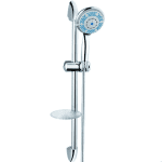 علم دوش دستی یونیکا برند زومرا – رنگ کروم، طراحی ساده و شیک، مناسب حمام‌های کوچک