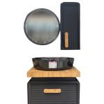 کابینت روشویی مشکی مدل راش