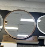 کابینت روشویی طرح چوب ۳۵×۵۰ با آینه گرد ۶۰ - Image 3