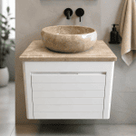 کابینت روشویی با سنگ طبیعی