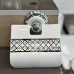 جا دستمال کاغذی دیواری رویا سفید کروم مدل هارمونی