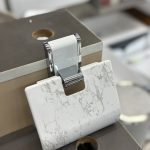 جا دستمال کاغذی دیواری سفید کروم مدل هارمونی