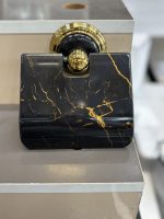 جا دستمال کاغذی دیواری مشکی طلایی – مناسب سرویس بهداشتی لوکس - Image 4