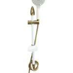 علم دوش تک کاره مدل یونیکا با سردوش دستی متحرک، شلنگ فلزی و نصب آسان – مناسب حمام‌های کوچک و مدرن