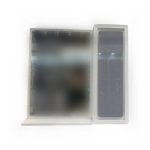 آینه و باکس مارگون سایز ۷۵×۷۰ سفید طوسی دیواری با طراحی مدرن، باکس جادار و بدنه مقاوم در برابر رطوبت