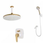 شیر حمام توکار سفید طلا ارسال رایگان به سراسر کشور