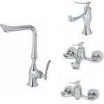 ست شیرآلات کروم کابوی | مدل‌های متنوع و ارسال رایگان