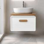 کابینت روشویی طرح چوبی راش سفید فروش ویژه