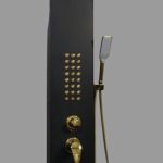 پنل دوش ۵ حالته ماساژور مشکی طلایی پریمیوم ارسال رایگان