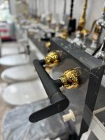 شیر توالت مشکی طلایی ۵ سال ضمانت - Image 4