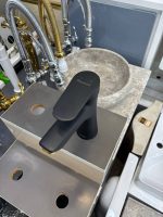 شیر روشویی باران مشکی طلا - Image 4