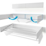 بند رخت دیواری مشکی – طراحی مدرن و مقاوم