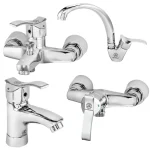 تصویر ست شیرآلات قهرمان مدل آبشار رویال