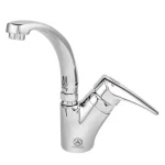 شیر ظرفشویی قهرمان مدل ایتالیایی با طراحی مدرن و بدنه آبکاری نیکل-کروم – مناسب آشپزخانه