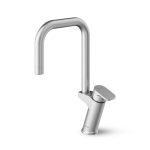 شیر ظرفشویی شودر مدل تاین کروم مات با طراحی مدرن و بدنه مقاوم برنجی