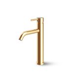 شیر روشویی پایه بلند شودر طلایی براق