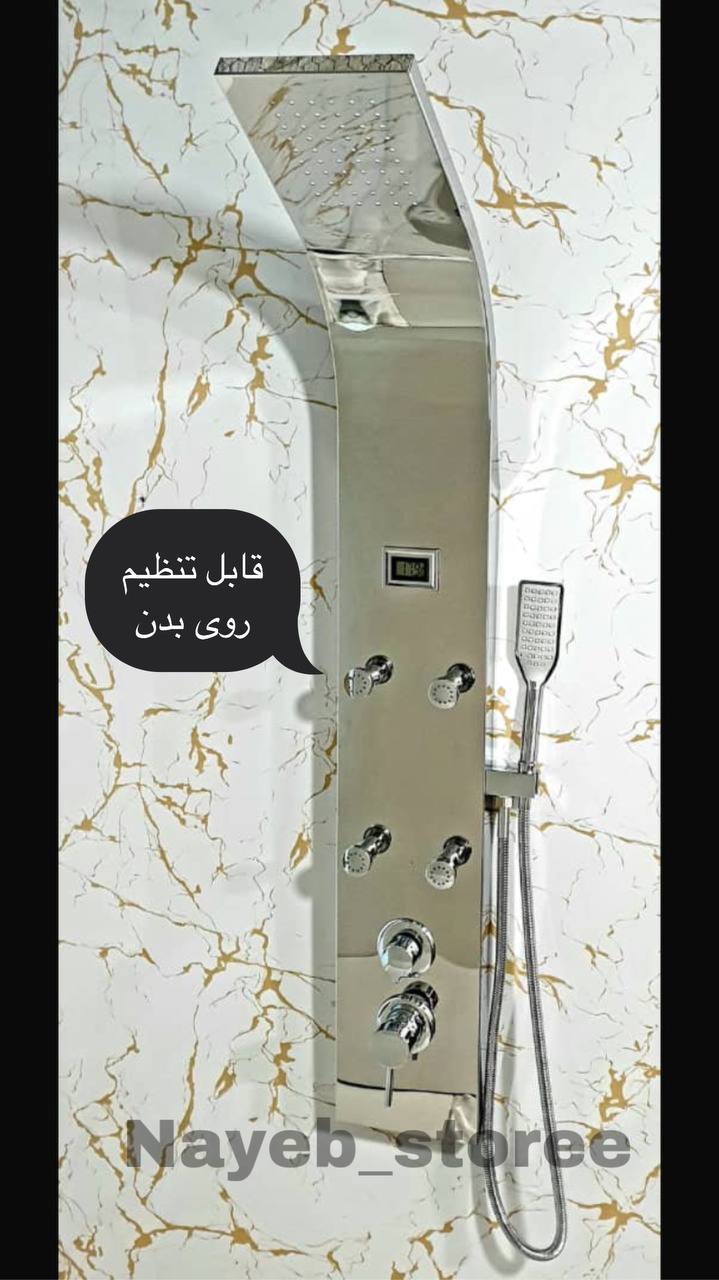 تصویر پنل دوش جت دار، ماساژور دار و دماسنج‌دار مدل جدید