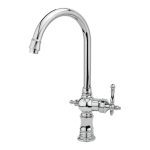 شیر ظرفشویی نگین قهرمان اصل با طراحی شیک و مدرن، بدنه مقاوم و آبکاری با کیفیت بالا، مناسب آشپزخانه‌های مدرن و کلاسیک