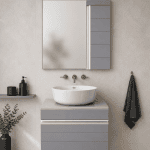 کابینت روشویی سایز ۳۵×۵۰ آینه باکس