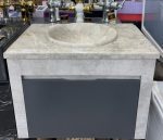 کابینت روشویی پتینه طوسی تمام PVC ضد آب فروش ویژه