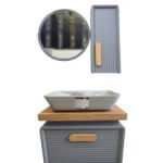 کابینت روشویی طوسی تمام PVC