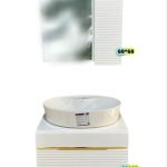 کابین و روشویی سایز ۶۰ با آینه باکس سفید رنگ، ساخته شده از PVC ضد آب مناسب سرویس بهداشتی مدرن