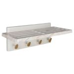 رخت‌آویز دیواری رنگ طلایی هارمونی – استیل ضدزنگ با طراحی ساده و شیک مناسب حمام و سرویس