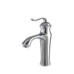 شیر روشویی سهند کروم با طراحی مدرن و بدنه برنجی پوشش کروم براق