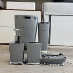 ست سرویس بهداشتی 5 پارچه سمفونی طوسی کروم