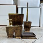 ست سرویس بهداشتی 5 پارچه آوا پتینه طلایی هارمونی