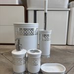 ست سرویس بهداشتی 5 پارچه رویا سفید کروم هارمونی