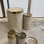 ست سرویس بهداشتی 5 پارچه روشا کرم وانیلی هارمونی