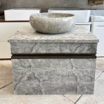 کابینت روشویی سنگی سایز ۶۰ طوسی مدل مارین