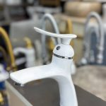 شیر روشویی آرچر سفید کروم