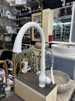 شیر ظرفشویی آرچر سفید کروم ۵ سال ضمانت