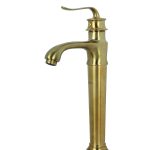 شیر روشویی پایه بلند کوریو طلا مات