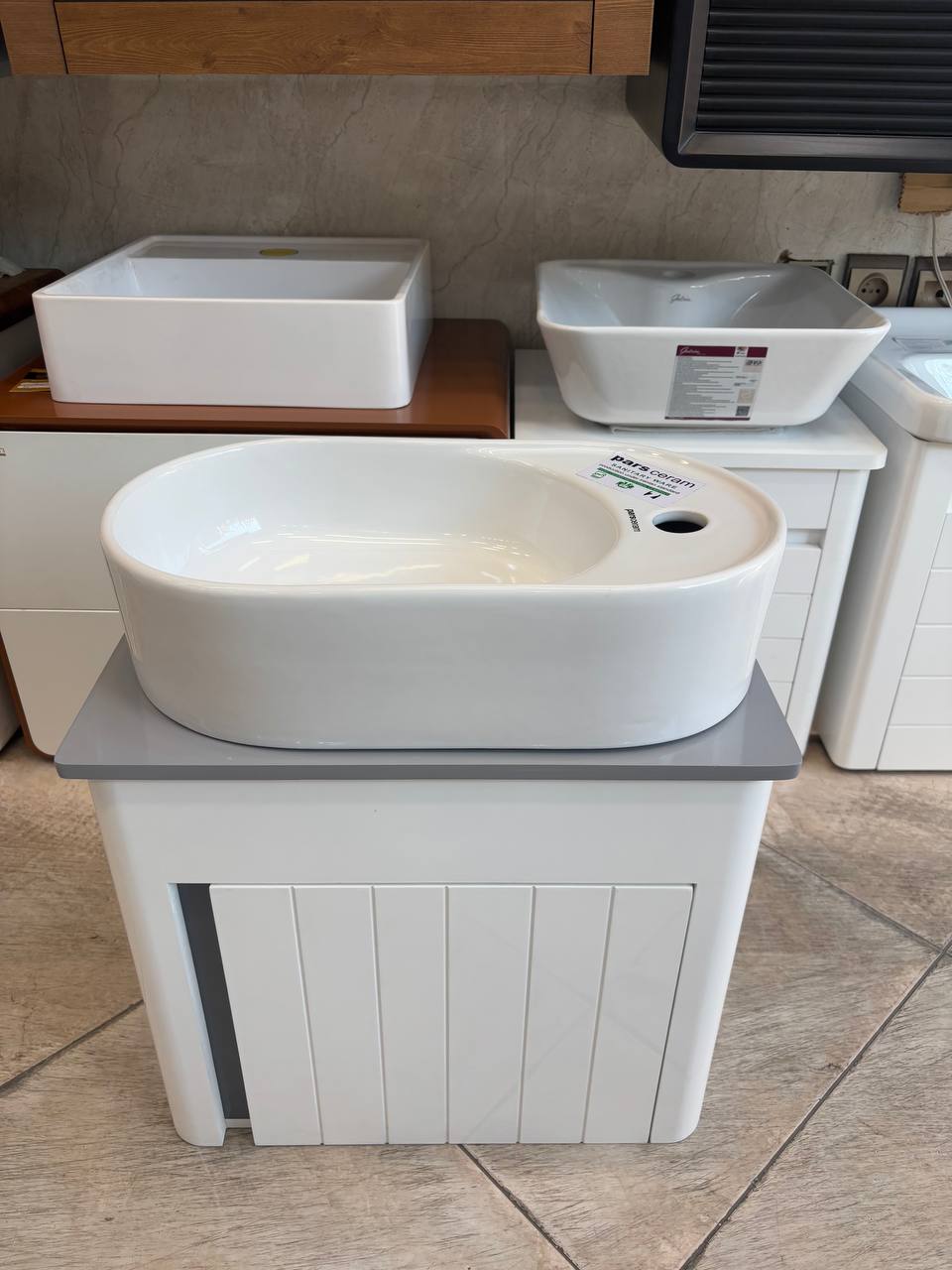 IMG_8664 کابینت روشویی لاویا سفید طوسی فروش ویژه - Image 1