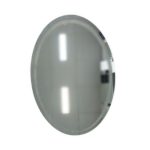 آینه تاچ بیضی ۵۰×۷۰ با نور LED و کلید لمسی مناسب حمام و سرویس بهداشتی